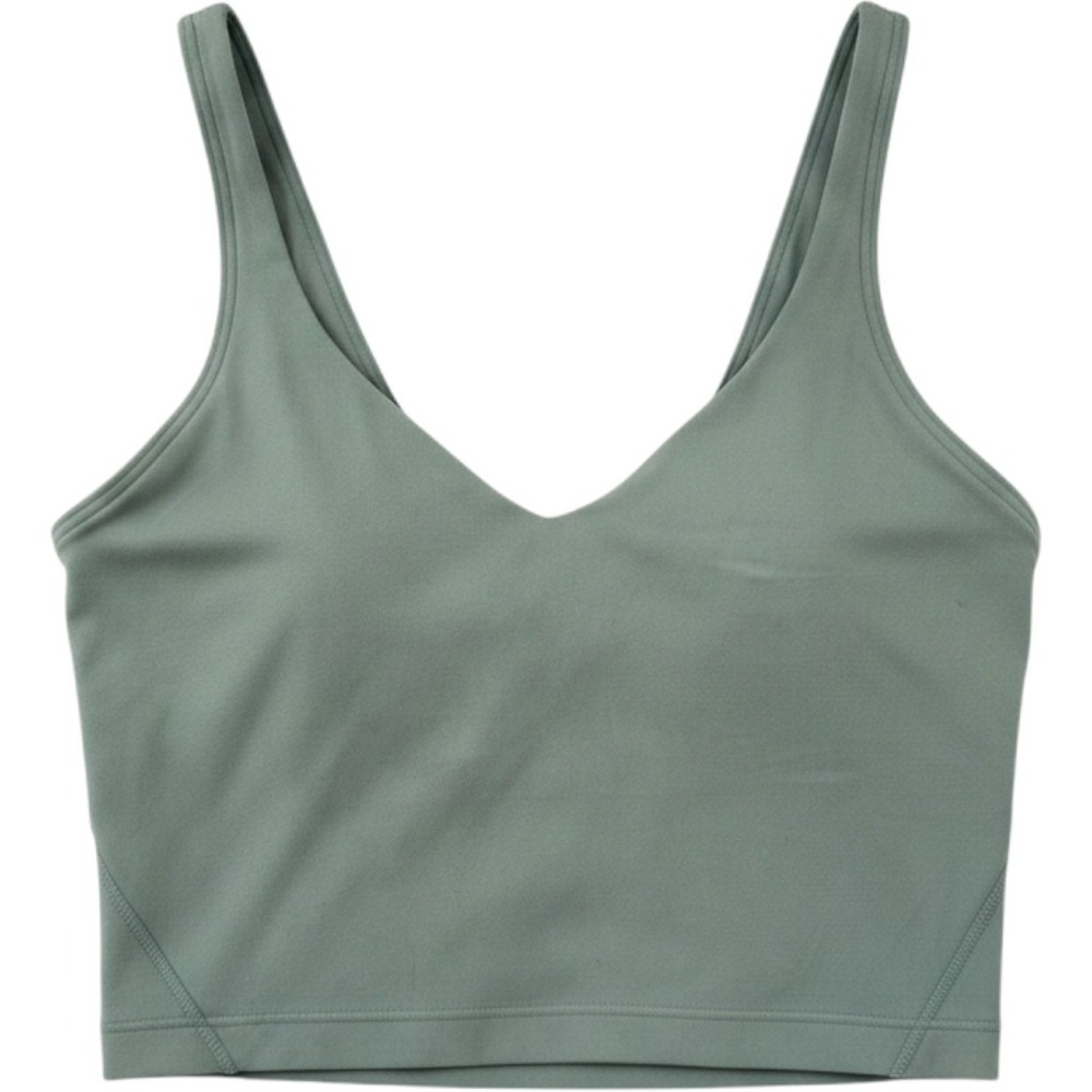 Lululemon Align Tank Top Women 4 Green Nulu Yoga Crop Bra LW1CWNS